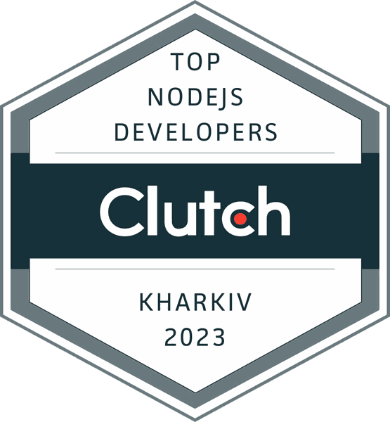 Clutch Top NodeJS Developers Kharkiv 2023 award